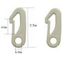 Flagpole Repair Parts Kit - 50 Feet Flag Halyard Rope + 3'' Flag Pole Topper Gold Ball + 4'' Cleat Hook + 4 PCS Flag Clip Hooks + Flagpole Truck Caps for 2'' Top