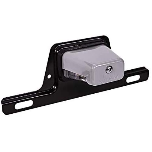 LED License Plate Trailer Light [Bracket Mount] [DOT FMVSS 108] [SAE L] [Gray-Finish] [Waterproof] [12V DC] License Tag Lights for UTV ATV Trailer Truck RV Boat