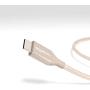 Amazon Basics Double Braided Nylon USB-C to USB-A 2.0 Fast Charging Cable, 3A - 1-Foot, Gold