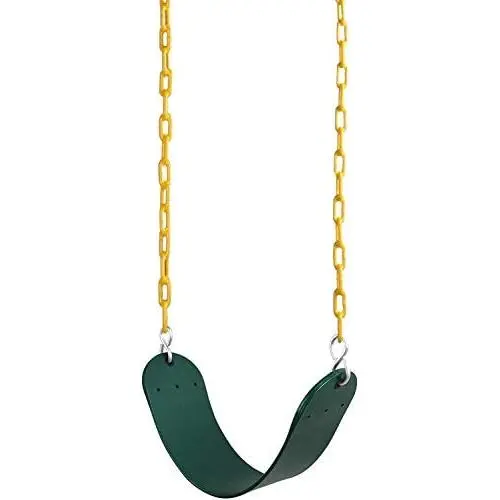 E EVERKING Heavy Duty Swings Seat with 66'' Chain Plastic Coated,Playground Swing Set Accessories Replacement with Snap Hooks,250 LB Weight Limit E EVERKING Heavy Duty Swings Seat with 66'' Chain Plastic Coated,Playground Swing Set Accessories Replacement with Snap Hooks,250 LB Weight Limit