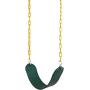 E EVERKING Heavy Duty Swings Seat with 66'' Chain Plastic Coated，Playground Swing Set Accessories Replacement with Snap Hooks，250 LB Weight Limit