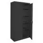 Sandusky Lee CA41361872-09, Welded Steel Classic Storage Cabinet, 4 Adjustable Shelves, Locking Swing-Out Doors, 72'' Height x 36'' Width x 18'' Depth, Black Sandusky Lee CA41361872-09, Welded Steel Classic Storage Cabinet, 4 Adjustable Shelves, Locking Swing-Out Doors, 72'' Height x 36'' Width x 18'' Depth, Black