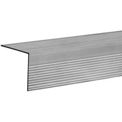 TMH Stair Nosing, 72'' Long, Aluminum Mill (Silver)