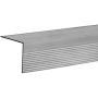 TMH Stair Nosing, 72'' Long, Aluminum Mill (Silver)