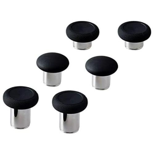 E-MODS GAMING® 6 in 1 Swap Thumbstick Grips Replacement Parts for Xbox One Elite Controller - Black