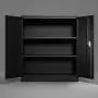 Merax - WF192245 Steel Storage Cabinet, 3 Shelf Metal Storage Cabinet with 2 Adjustable Shelves and Lockable Doors, 41.6'' H x 36'' W x 18'' D Black Merax - WF192245 Steel Storage Cabinet, 3 Shelf Metal Storage Cabinet with 2 Adjustable Shelves and Lockable Doors, 41.6'' H x 36'' W x 18'' D Black