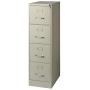 Scranton and Co 22'' Deep 4 Drawer Letter File Cabinet in Putty, Fully Assembled