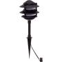 Paradise GL22764 Low Voltage Cast Aluminum 11W Path Light (Black, 8 Pack)