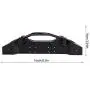 Zouminy RC Car Metal Front Bumper with 2 LED Lights for Traxxas T RX-4 1/10 Scale Crawler (Black)