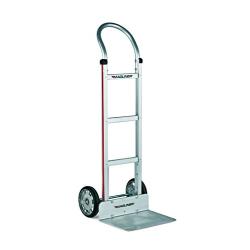 Magliner HMK111K11 Aluminum Hand Truck, Horizontal Loop Handle, 16'' x 12'' Extruded Aluminum Nose Plate, 500 lb Capacity