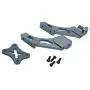 freneci Remote Control Car Metal Upgrade Accessories Tail Fix Parts for Wltoys 144001 1/14 RC Car Upgrade Parts - Titanium