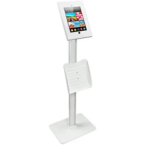 Mount-It! Anti-Theft iPad Floor Stand | Contact-Less iPad Floor Kiosk | Adjustable Locking iPad Floor Mount with Document Tray for iPad 9.7 (MI-3770W) Mount-It! Anti-Theft iPad Floor Stand | Contact-Less iPad Floor Kiosk | Adjustable Locking iPad Floor Mount with Document Tray for iPad 9.7 (MI-3770W)