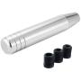 Lunsom Aluminum Alloy Shifter Knob Long Weighted Gear Stick Lever Shift Head Car Metal Shifting Handle with Adapters Fit Most Automatic Manual Transmission Vehicle (Silver)