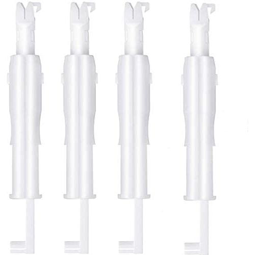 Hicarer 3 Pieces Sewing Needle Inserter Automatic Needle Threader Needle Threading Tool for Sewing Machine (White)