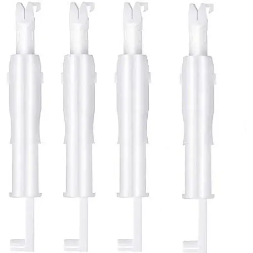 Hicarer 3 Pieces Sewing Needle Inserter Automatic Needle Threader Needle Threading Tool for Sewing Machine (White)