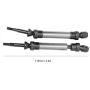 T best RC Drive Shaft, Aluminium Alloy Steel Transmission Axal Accessory Fit for ECX 2WD 1/10 RC Car(Titanium)