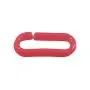 Houseables Red Plastic Chain, Temporary Safety Barrier, 124 Foot, 2'' Links, Light Weight, UV Protected, Accessory for Crowd Control, Queue Line, Decoration, Chains Link Fence, Barricade, Portable Rope
