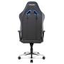 AKRacing Masters Series Max Gaming Chair with Wide Flat Seat, 400 Lbs Weight Limit, Rocker and Seat Height Adjustment Mechanisms - Blue