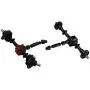 Facibom Metal Front Rear Bridge Axle Differential Gear for WPL B14 B24 B16 B36 C14 C24 C34 1/16 RC Car Upgrade Parts,Black
