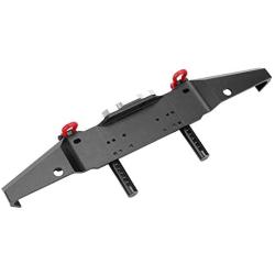 Drfeify Crawler Car Bumper, RC Car Metal Rear Bumper Spare Parts for HPI/TRX-4/SCX10/SCX10 II RC Car(Black)