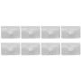Wind/Rain Deflectors Channel New Metal Universal Clips, 8Pcs Stainless Steel Car Wind/Rain Deflector Channel Fitting Fixing Retaining Clips Fit for HEKO G3 SNED