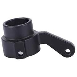 Tbest RC Steering Cup, Black Metal Upgrade Parts Steering Hub Carrier Fit for MN-35 MN-66 Q62 Q65 RC Car