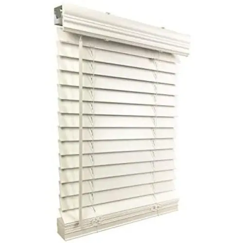 US Window And Floor 2'' Faux Wood 70.5'' W x 60'' H, Inside Mount Cordless Blinds, 70.5 x 60, White