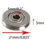 Bearing Steel V Groved Wire Pulley Bearing Wheels Roller 5x22x5mm, 5 Pcs Bearing Steel V Groved Wire Pulley Bearing Wheels Roller 5x22x5mm, 5 Pcs
