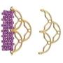2 Pair (4 Pieces) SITANOS III Ending. CYMBAL Quality 24k Gold Plated Jewelry Finding. Cymbal Metal Fashion Elements. Works with 8/0 Seed Beads and More!