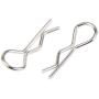 50pcs Metal Stainless Steel Universal 1/10 Scale Bend Body Clips Pins RC Car Replacement for Redcat 02053 HSP Traxxas HPI Himoto