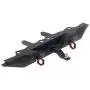 JVSISM Metal Rear Bumper with Trailer Hitch for 1/10 RC Crawler Car TRX4 Axial SCX10 III AXI03007 Upgrade Parts,Black