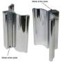 3'' Bright Chrome Frameless Shower Door Handle with Metal Strike