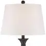 Dolbey Modern Table Lamps Set of 2 Deep Bronze Tapered Column Off White Drum Shade for Living Room Family Bedroom Bedside - 360 Lighting Dolbey Modern Table Lamps Set of 2 Deep Bronze Tapered Column Off White Drum Shade for Living Room Family Bedroom Bedside - 360 Lighting