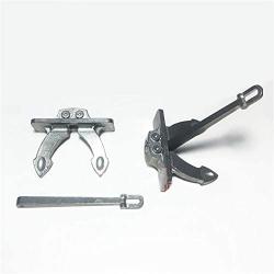 CHENJUAN 1PC Metal Hols Anchors 65x42mm Miniature Zine Alloy Anchor Assembled Model DIY Spare Parts for RC Simulation Boat Accessories Boats Accessories