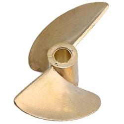 Mxfans Dia 4mm Shaft Center Hole RC Boat 2 Leaves Brass Propeller Dia 37mm P1.4