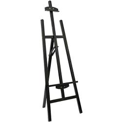 Marble Field Adjustable Wooden Tripod Easel Display Floor Easel Sketch Painting Portable, Black