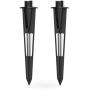 GOODSMANN 2PCS Metal Ground Spike Stake Replacement 3/4 IN-14 NPSM Male Thread for Low Voltage Landscape Lights Compatible with Malibu Lights 9920-4820-02