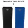 Home Zone Living 13 Gallon Kitchen Trash Can, Dual Compartment Recycle Combo, Slim Stainless Steel, 50 Liter Home Zone Living 13 Gallon Kitchen Trash Can, Dual Compartment Recycle Combo, Slim Stainless Steel, 50 Liter