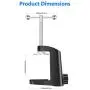 Neewer Heavy-duty Metal Table Mounting Clamp for Microphone Suspension Boom Scissor Arm Stand Holder with an Adjustable Positioning Screw, Fits up to 1.77Inches/ 4.5Centimeter Desktop Thickness-Black Neewer Heavy-duty Metal Table Mounting Clamp for Microphone Suspension Boom Scissor Arm Stand Holder with an Adjustable Positioning Screw, Fits up to 1.77Inches/ 4.5Centimeter Desktop Thickness-Black