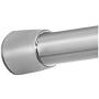 iDesign Astor Metal Tension, Adjustable Customizable Curtain Rod for Bathtub, Shower Stall, Closet, Doorway, 43-75'', Brushed Stainless Steel,78570