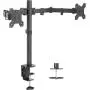 VIVO Dual LCD Monitor Desk Mount Stand Heavy Duty Fully Adjustable fits 2 /Two Screens up to 27'' (STAND-V002)