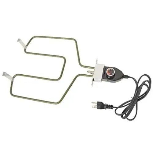 Stanbroil Replacement Part Electric Smoker and Grill Heating Element with Adjustable Thermostat Cord Controller