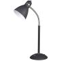 LEPOWER Metal Desk Lamp, Adjustable Goose Neck Table Lamp, Eye-Caring Study Lamps for Bedroom and Office (Sand Black)