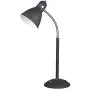 LEPOWER Metal Desk Lamp, Adjustable Goose Neck Table Lamp, Eye-Caring Study Lamps for Bedroom and Office (Sand Black)