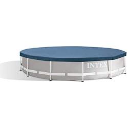 Intex 28031E N/AA 12 ft. Metal Frame Above Ground Pool Cover, 1 Pack, Blue