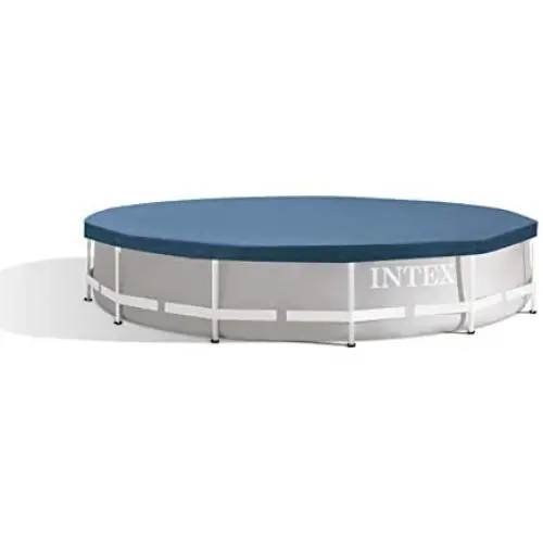 Intex 28031E N/AA 12 ft. Metal Frame Above Ground Pool Cover, 1 Pack, Blue Intex 28031E N/AA 12 ft. Metal Frame Above Ground Pool Cover, 1 Pack, Blue