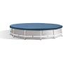 Intex 28031E N/AA 12 ft. Metal Frame Above Ground Pool Cover, 1 Pack, Blue
