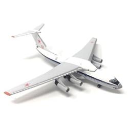 Russian Air Force Red 01 IL-76/976 Airplane Miniature Model Metal Die-Cast 1:500 Part# A015-IF5176004