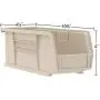 Akro-Mils 30224 AkroBins Plastic Storage Bin Hanging Stacking Containers, (11-Inch x 4-Inch x 4-Inch), Yellow, (12-Pack) (30224YELLO)