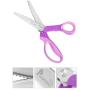 Sewing Pinking Shears for Fabric Paper Professional Craft Scissors with Sharp Stainless Steel Blades, P.LOTOR Lightweight Serrated Scissors with Comfortable Handle 9.3 Inch